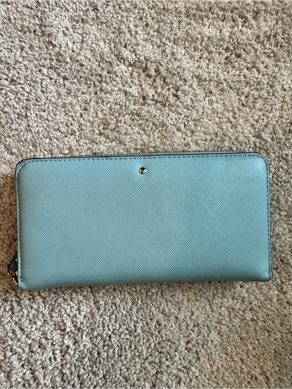 Kate Spade Blue Zip-Around Wallet